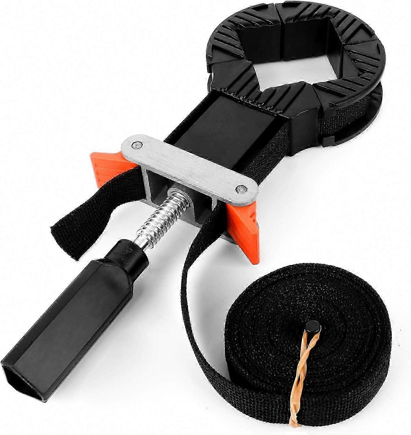 Adjustable 4 Jaw Corner Clamp for Woodworking, Multi-Function Strap Clamp for Picture Frames & Drawers