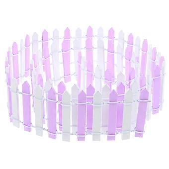 Fairy Garden Fence Miniature Wooden Fence for DIY Violet Decoration