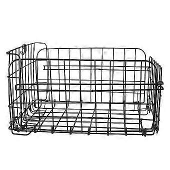 Foldable Bike Basket Steel Wire Rear Shelf Basket for Convenient Cycling