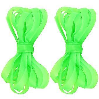 Elastic Skipping Rope Toy for Kids Playing 2Pcs Rubber Band Green