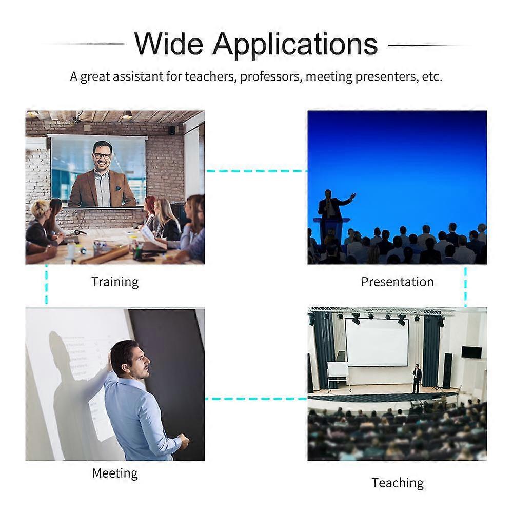 2.4GHz Wireless Powerpoint Presenter Presentation Pointer PPT Clicker with USB Receiver 360 degrees  Omnidirectional