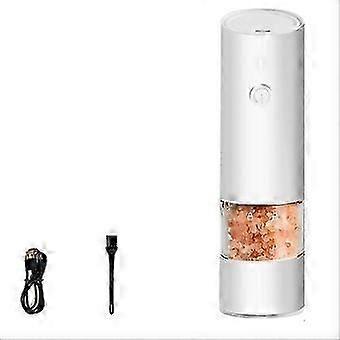 USB Rechargeable Electric Pepper Grinder White