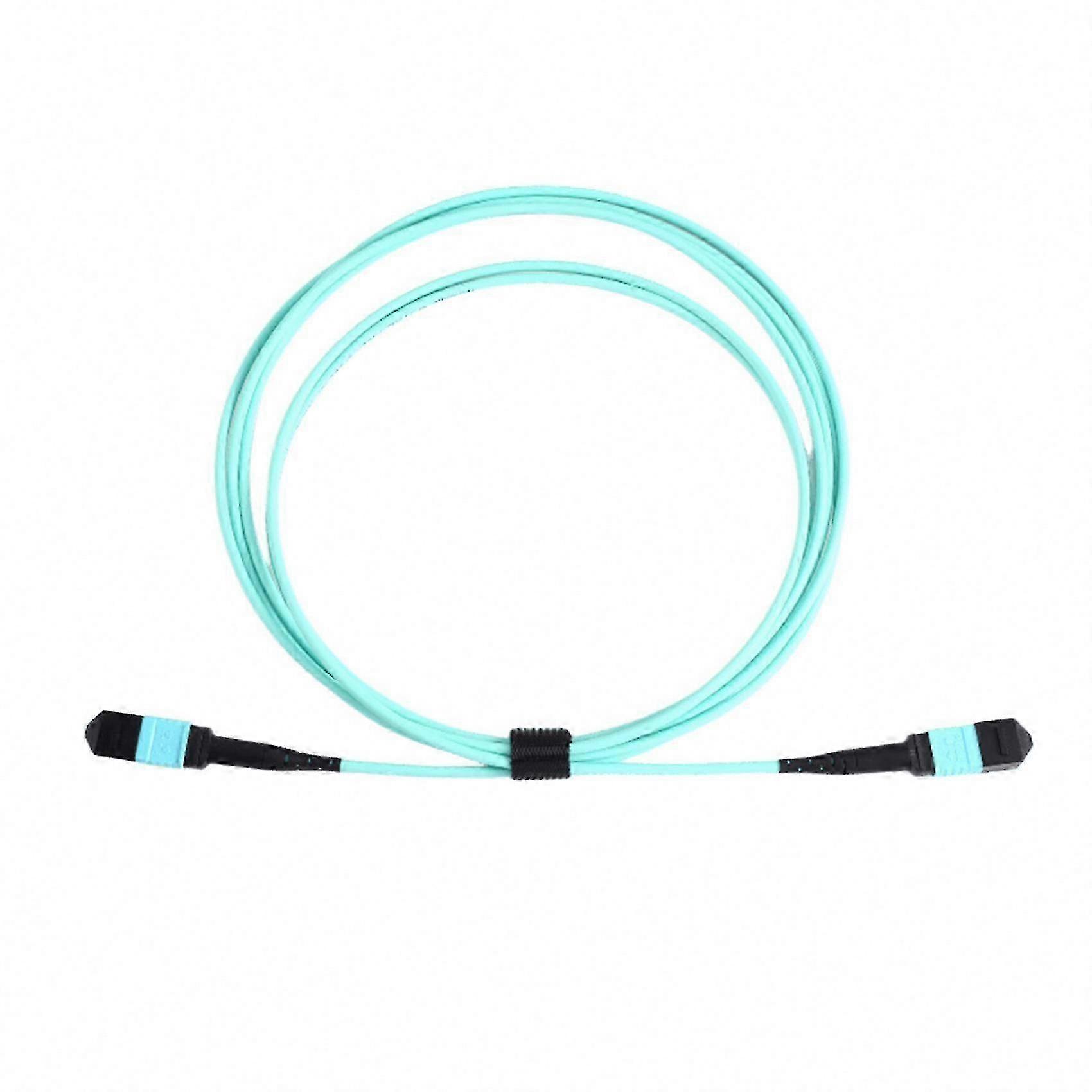 12-Core OM3 Multimode MPO Fiber Optic Patchcord Compatible with 100G 40G Modules