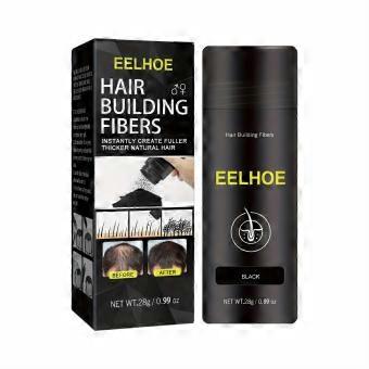 Instantly Volumize Sparse Hair with Hair Building Fiber Powder for Thin Crown Hair