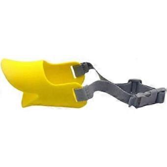 R10 Dog Muzzle,Duck Bill Type Anti-Bite Anti-Bark and Anti-Eat Mask,Pet Dog Soft Silicone Muzzles