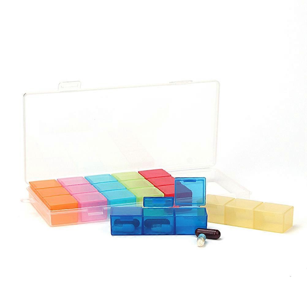 21-Grid Desk Organiser Plastic Box
