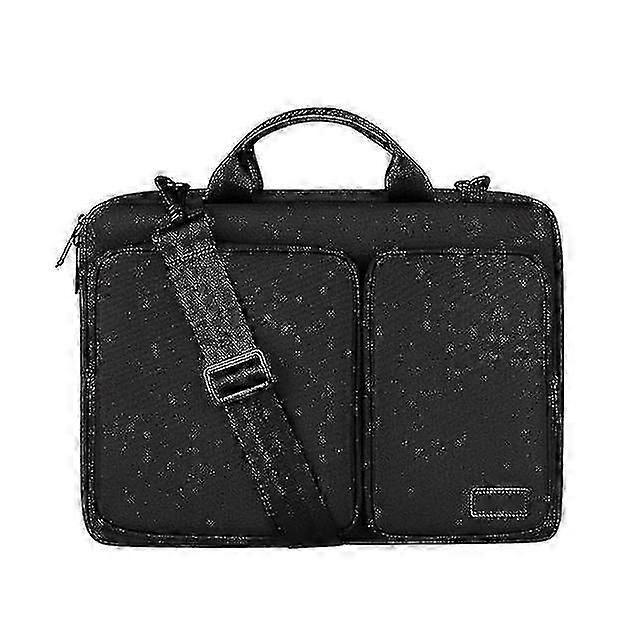 Waterproof Laptop Bag Notebook Shoulder Bag Briefcase Thick Interlayer Side Opening