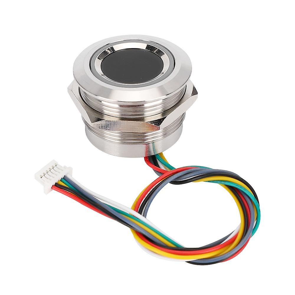 Circular Capacitive Fingerprint Identification Module With 2 Color Ring Indicator Light Capacitive Fingerprint Module