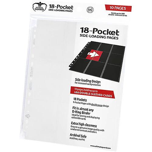 Ultimate Guard 18 Pocket Pages Side Loading Durable Double Sided Pocket Pages