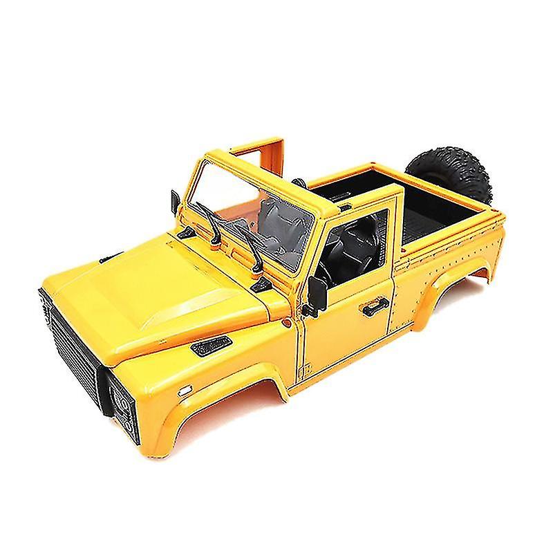 D90 Car Body Shell With Tire Compatible With 1/12 Mn D90 D91 D99 Mn45 Mn90yellow