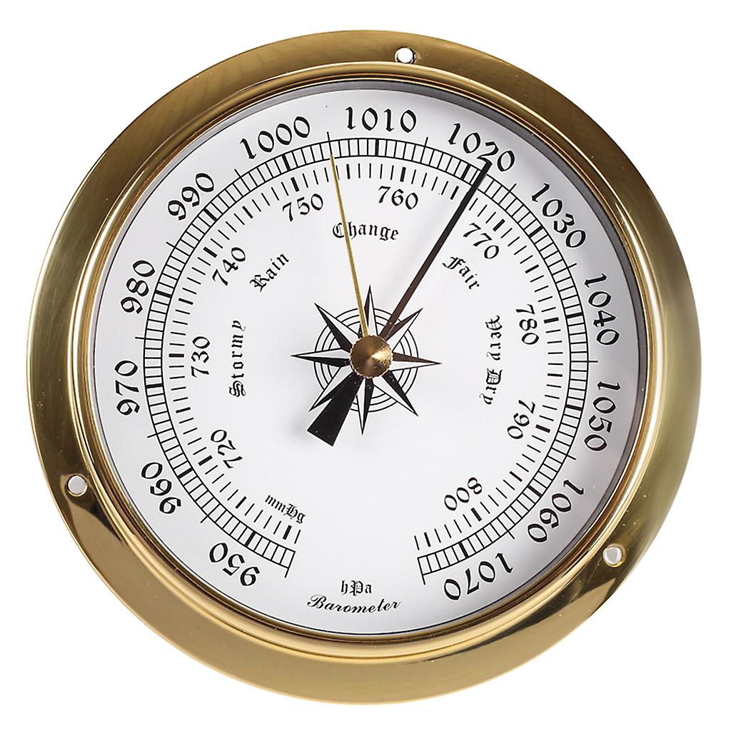 Wall Mounted Thermometer Hygrometer Barometer Watch Tidal Clock Weather Station