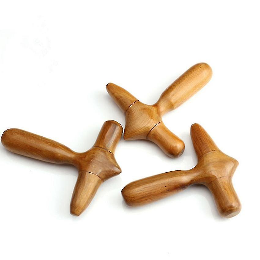 Foot Massage Wooden Stick Tool On Hand, Foot And Face Full Body Massage