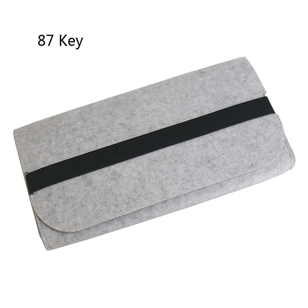 Felt Mechanical Keyboard Storage Bag Large Capacity Durable Keyboard Organizer