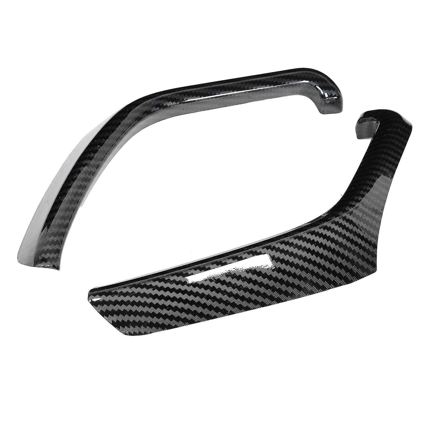 Dashboard Side Instrument Box Trim Carbon Fiber Grain Fit For Ford F150 2015‑2020