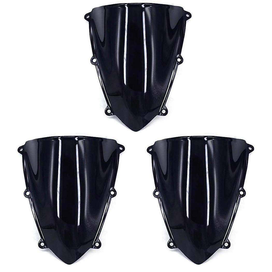 3x Motorcycle Windshield Windscreen Double Bubble For Cbr600rr 2007-2012