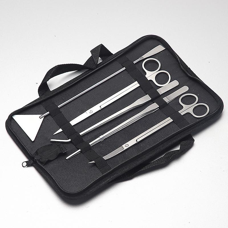 5 in 1 Aquarium Scissors, Tank Tweezers Scissors Spatula Tool Set,Stainless Steel,Aquascaping Tool for Fish Tank