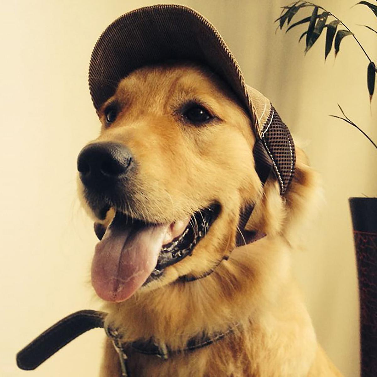 Upgrade Your Dog S Look With This Stylish Brown Sunproof Hat With Letter G Pattern