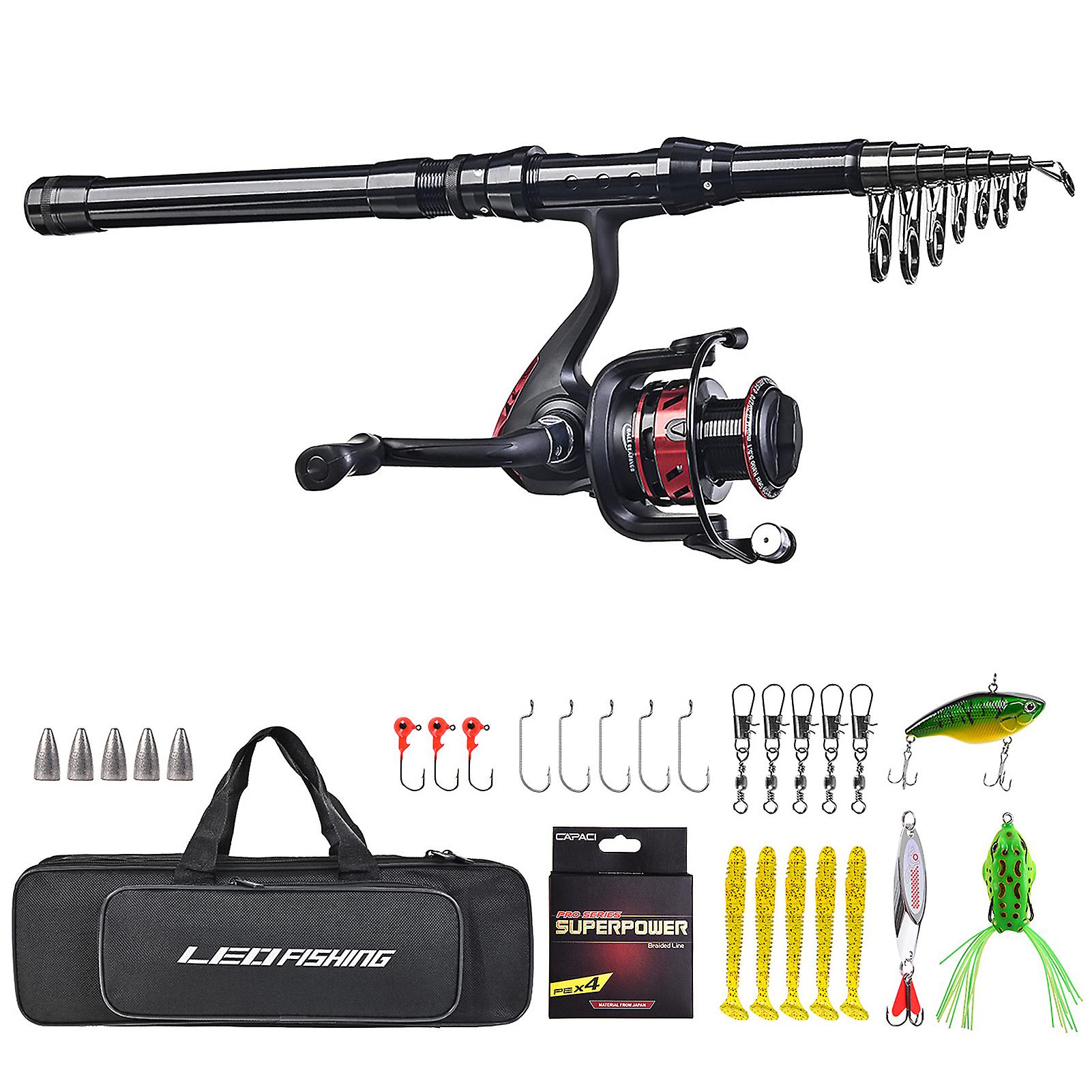 Telescopic Fishing Rod Reel Combo Set Fishing Tackle Accesories