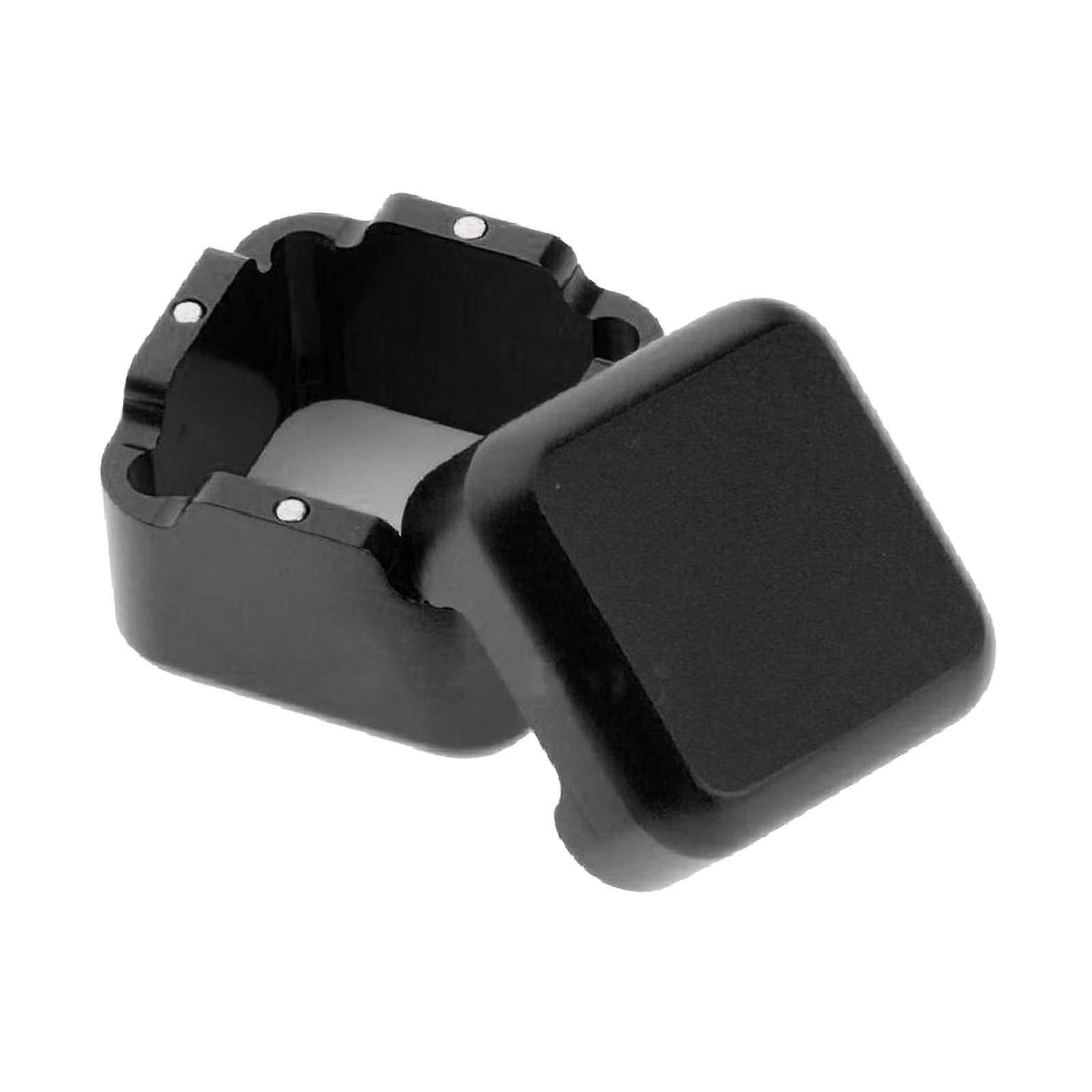 Billiard Pool Chalk Cup Holders Square for Pocket Chalkers Billiards Players Black