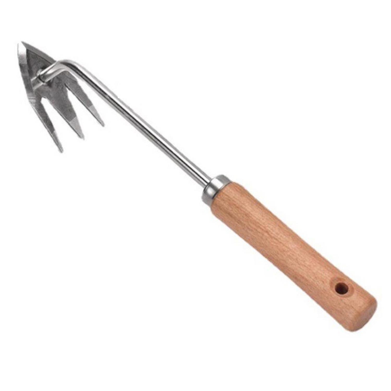 ZHOUBA Weed Puller Leveraged Base V-Shaped Fork Sharp Tip Weeding High Hardness Handheld Weeder