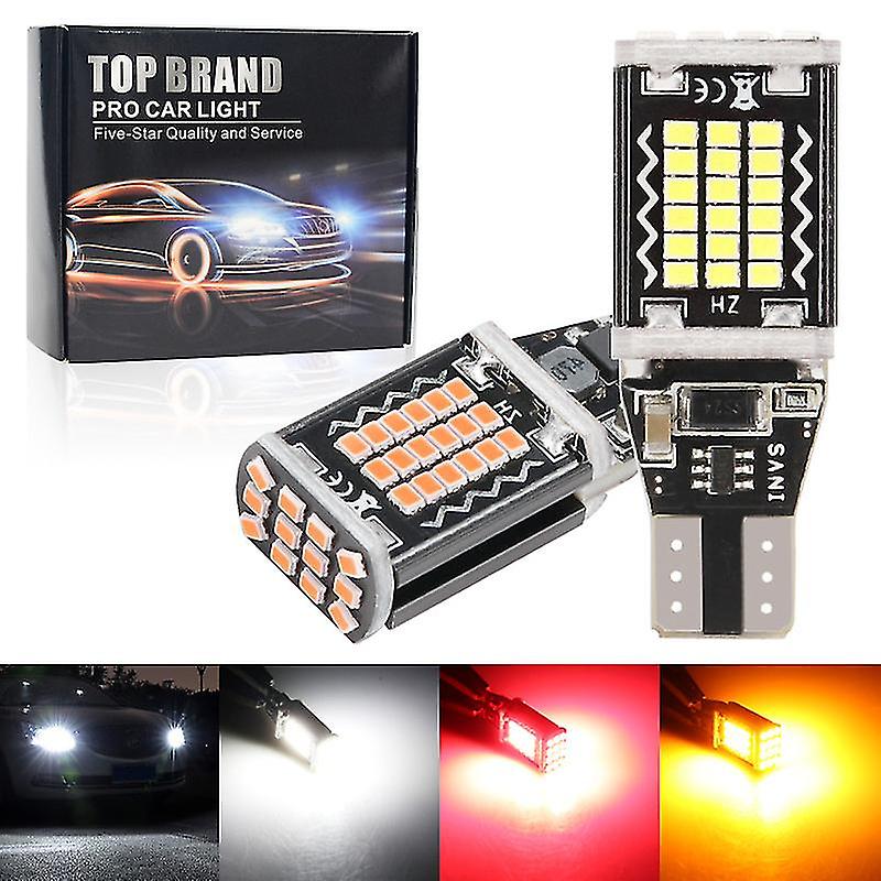 2x T15 Led No Error Canbus W16w 921 912 Led High Power 48pcs 2016smd Backup Light For Car Reversing Light Daytime Running Light