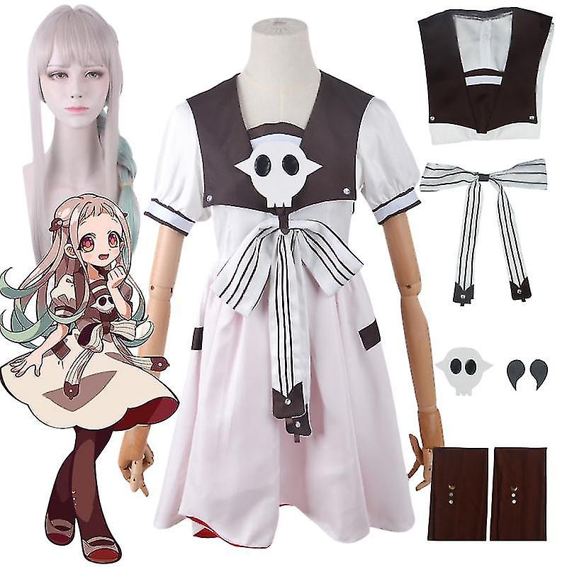 أنيمي المرحاض ملزمة Hanako-kun ياشيرو نيني تأثيري زي تأثيري الباروكات مع اللباس التعادل جميل الزي كرنفال هالوين موحدة