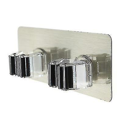 5 Pcs Adhesive Multi-purpose Hooks Wall Mounted Mop Organizer Holder Kitchen Bathroom Strong Hooks