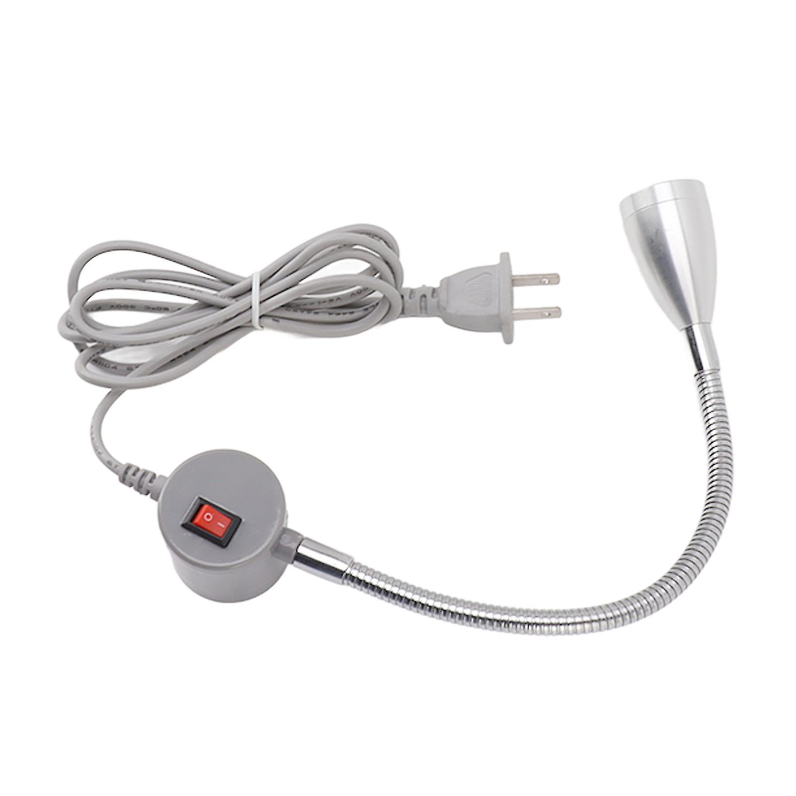 Sewing Machine Light Flexible Gooseneck Sturdy Aluminium 55in Power Cord LED Work Light for Workbench  ‑280V