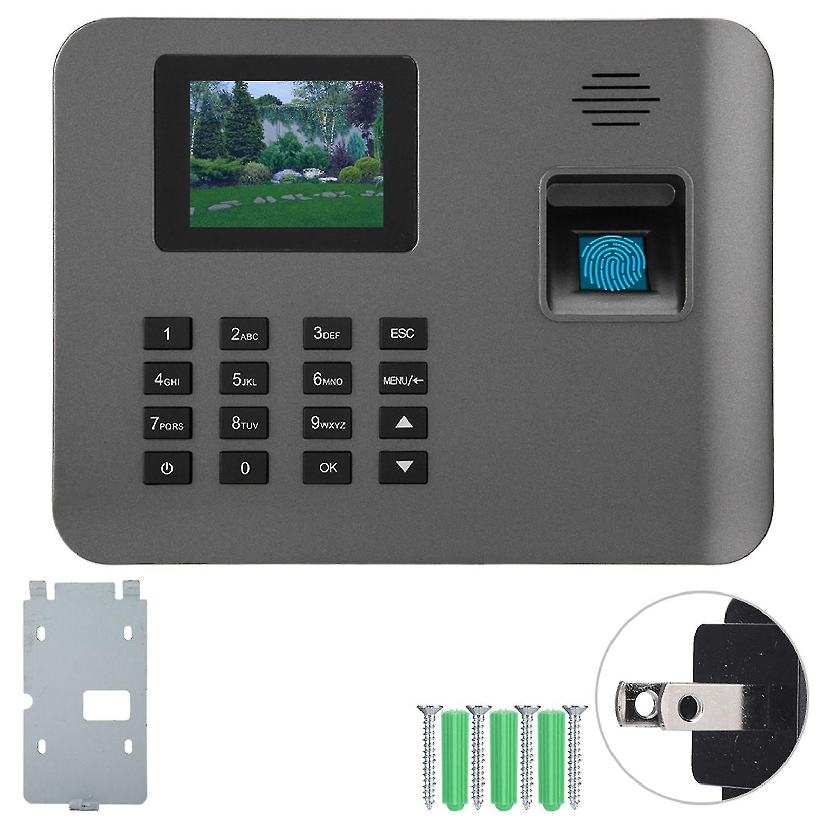 2.4In Color Screen Access Control Tcp/ip Fingerprint Time Recorder Attendance Machine(us Plug)