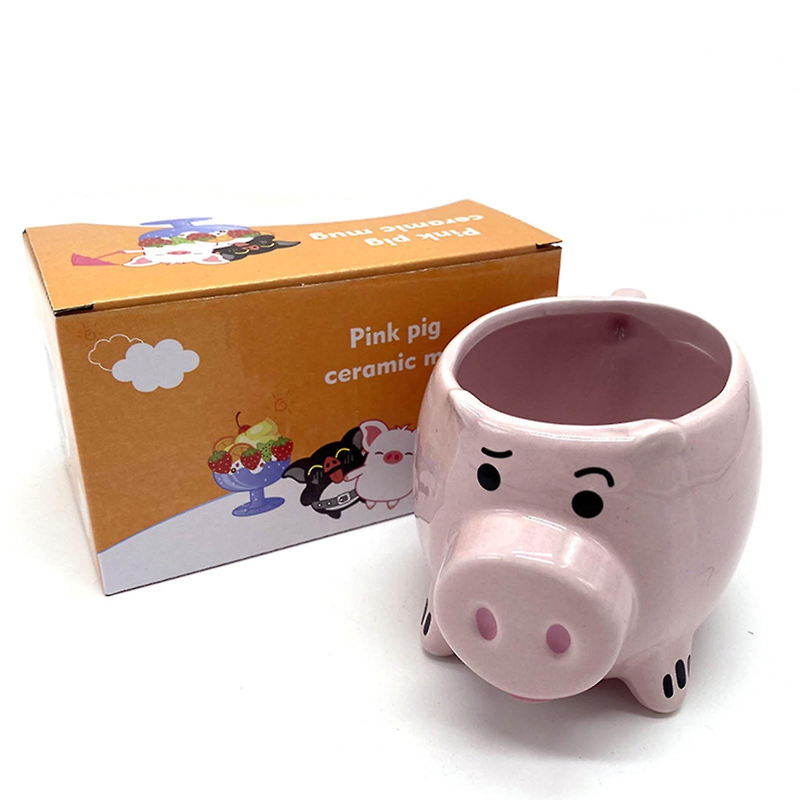 Pink 3D Cute Pig Ceramic Coffee Mug