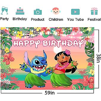 Aloha – Set Decorazioni Baby Shower E Compleanno – Striscione E Topper Per Torta, Tema Hawaiano Rosa E Rosso - 3