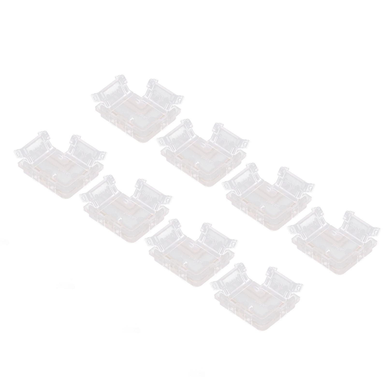 Strip Light Connector 2 Pin Solderless L Shape Seamless Terminal Extension Corner Connector for 10mm COB LED Light 8pcs