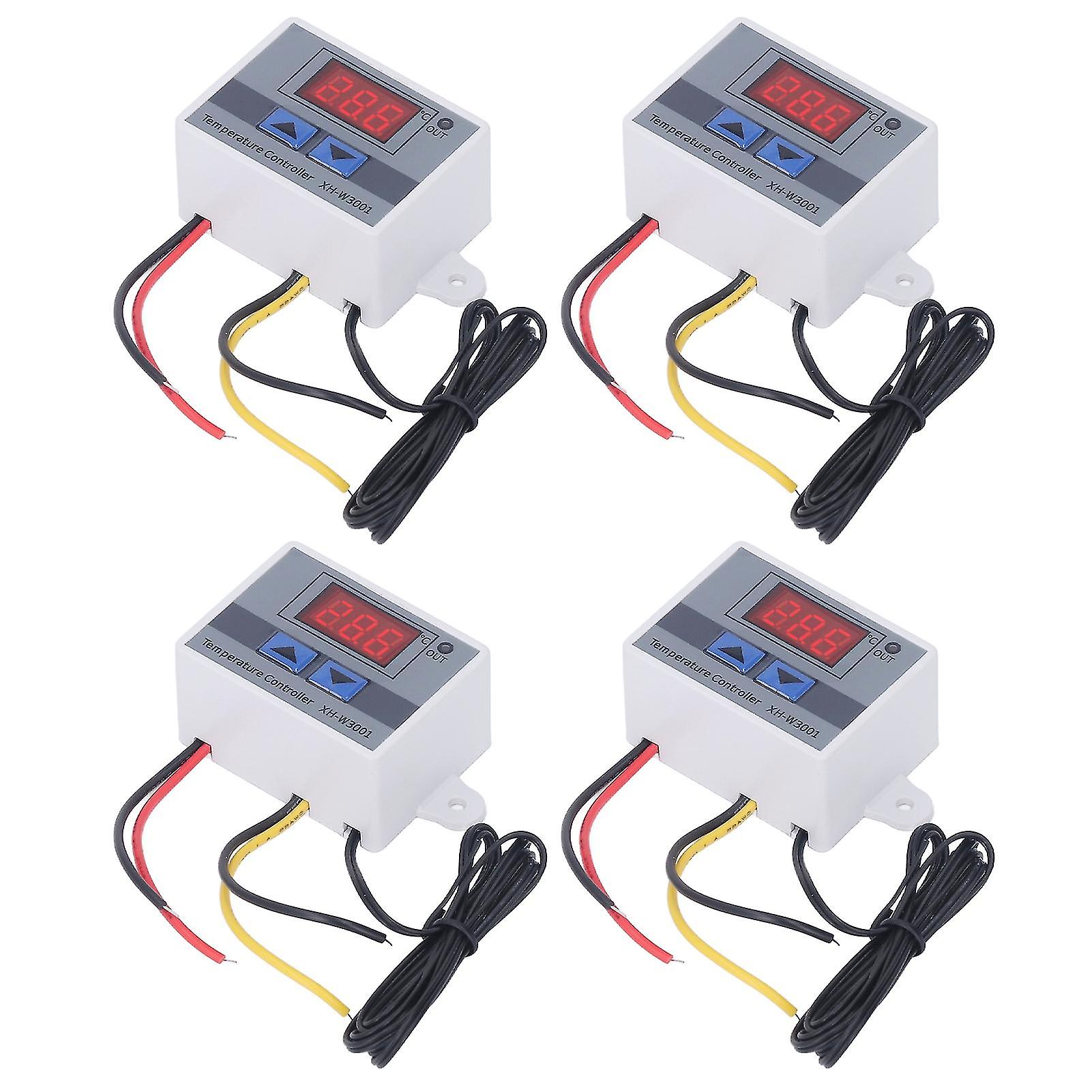 4PCS LED Digital Temperature Controller Heating Cooling Thermostat Switch Module 12V 120W 