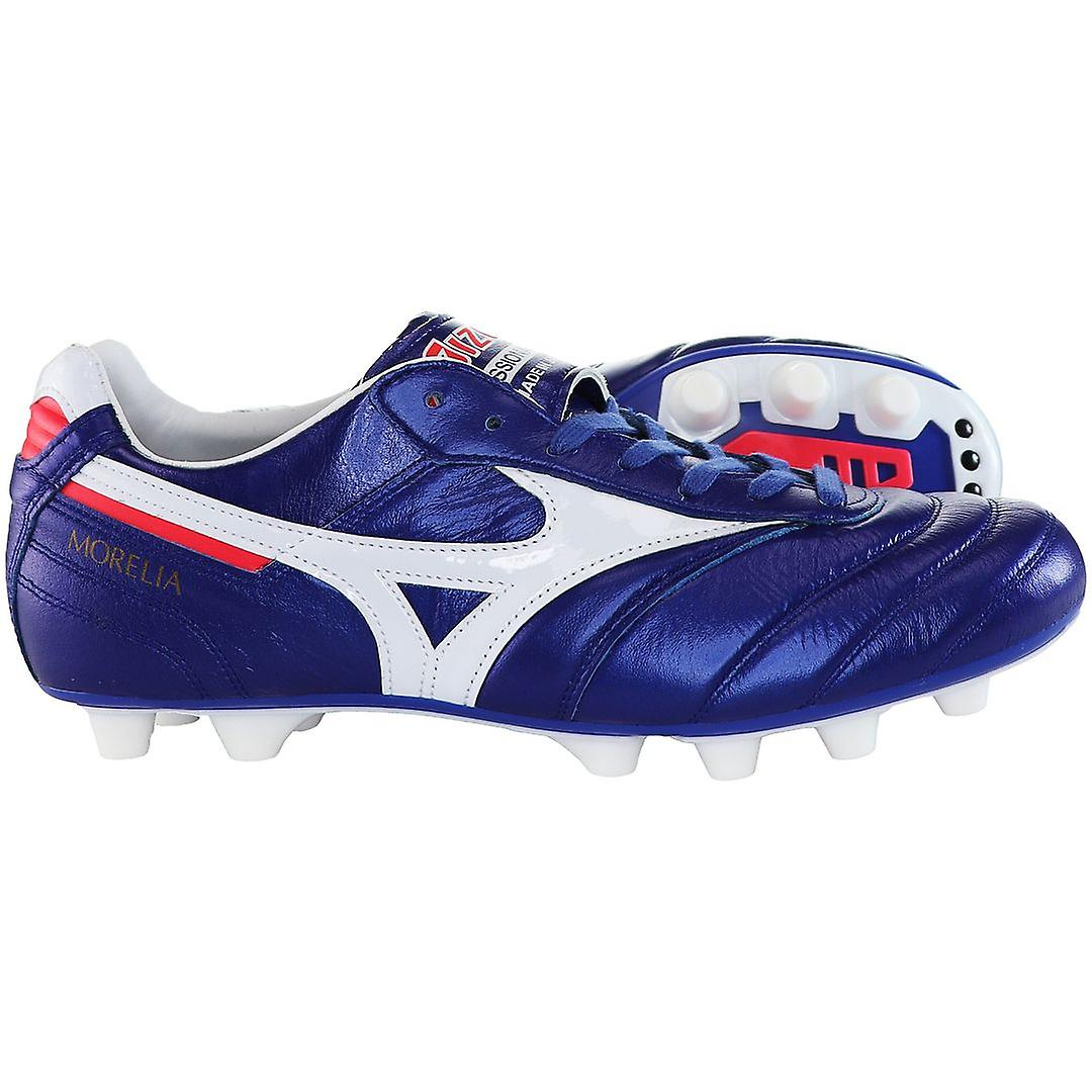 Mizuno Morelia II Japan Lace-Up Blue Synthetic Mens Football Boots