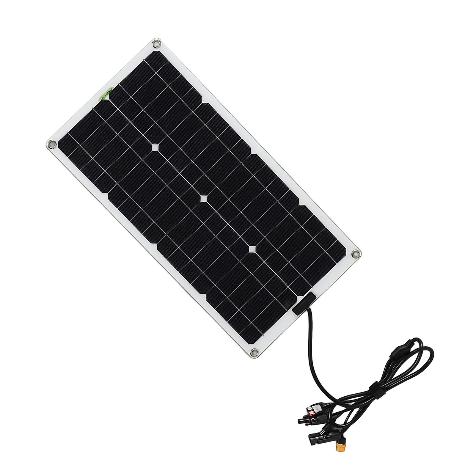 100w Monocrystalline Silicon Solar Panel Multi Function Interface Solar Panel for Outdoor Camping Home Emergency Power Supply 