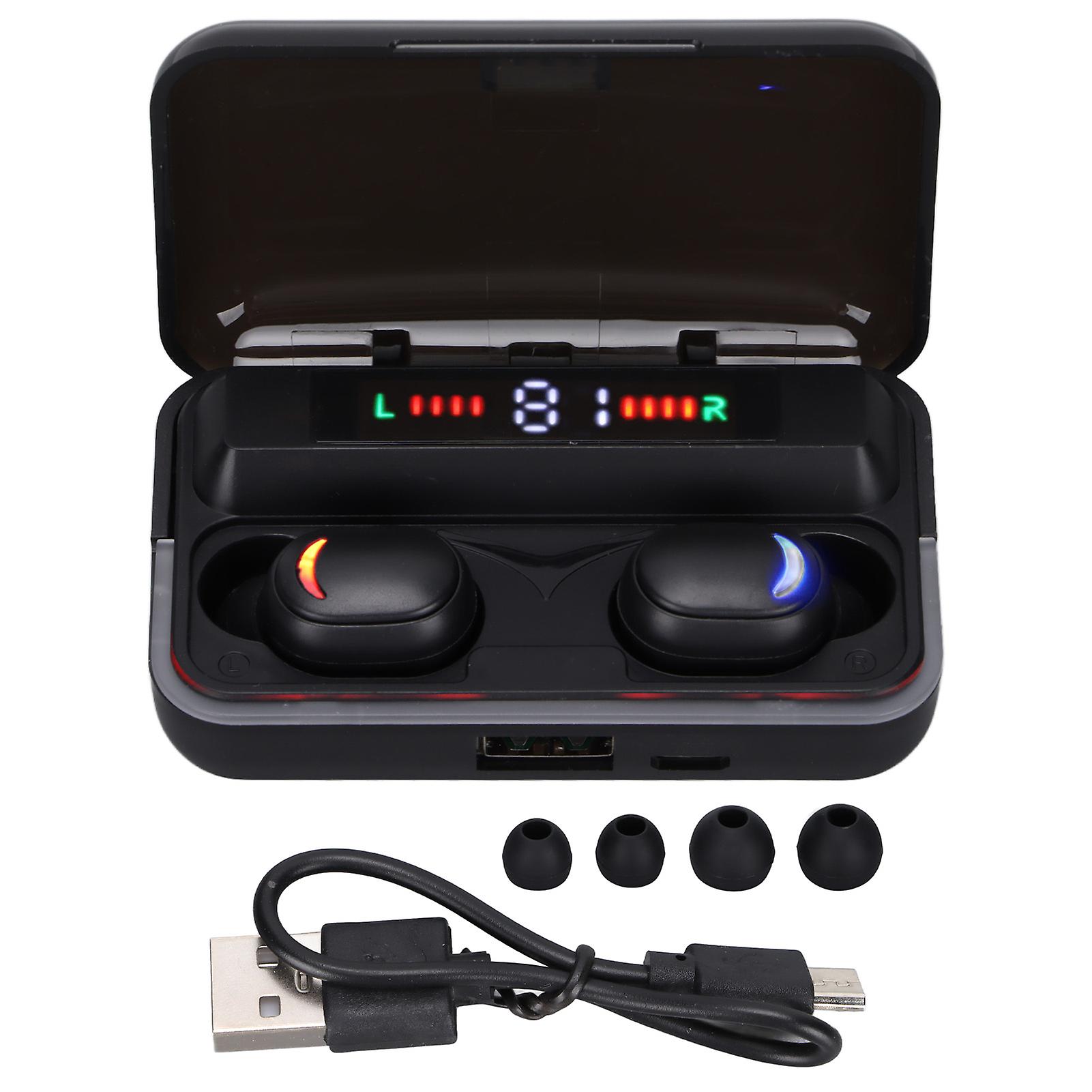 Wireless Earbuds with LED Display, Bluetooth 5.1, Noise Reduction, and Charging Box