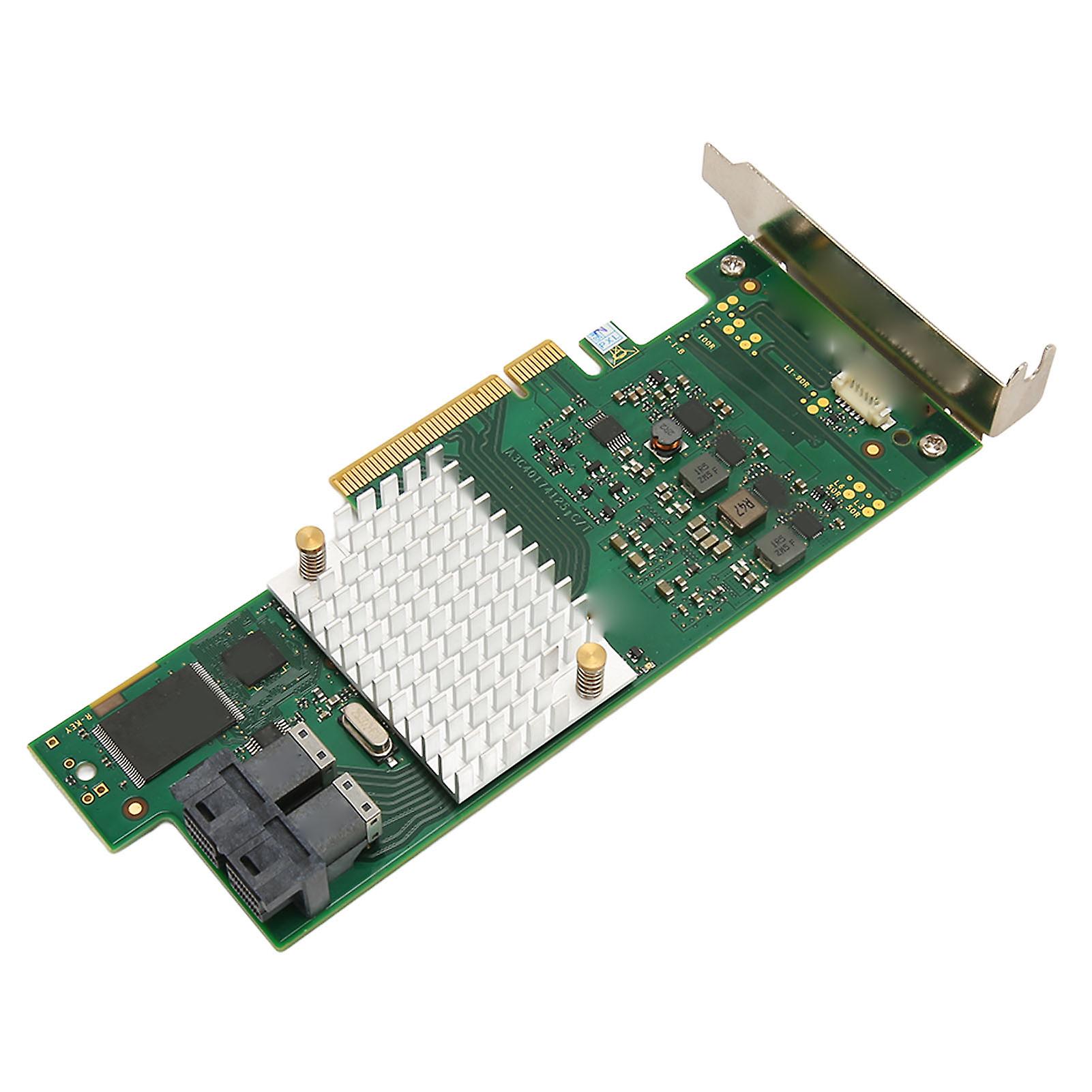 D3307 A12 12GB SAS HBA Card 12Gbps RAID Controller Card Plug and Play PCIE 3.0 Expansion Card for Data Transmission 