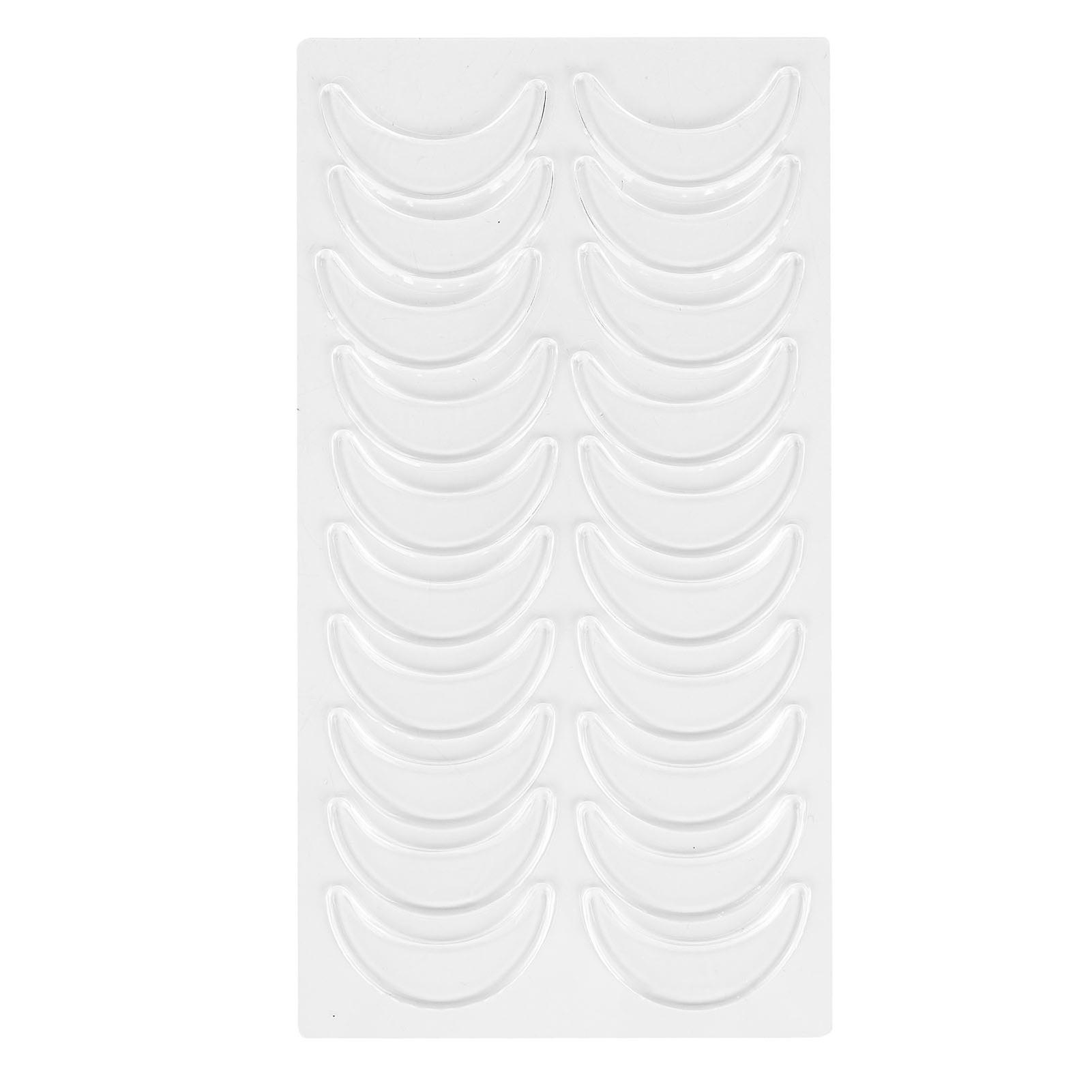 Lot de 20 patchs en silicone réutilisables anti-rides pour les yeux, lissants et apaisants pendant la nuit