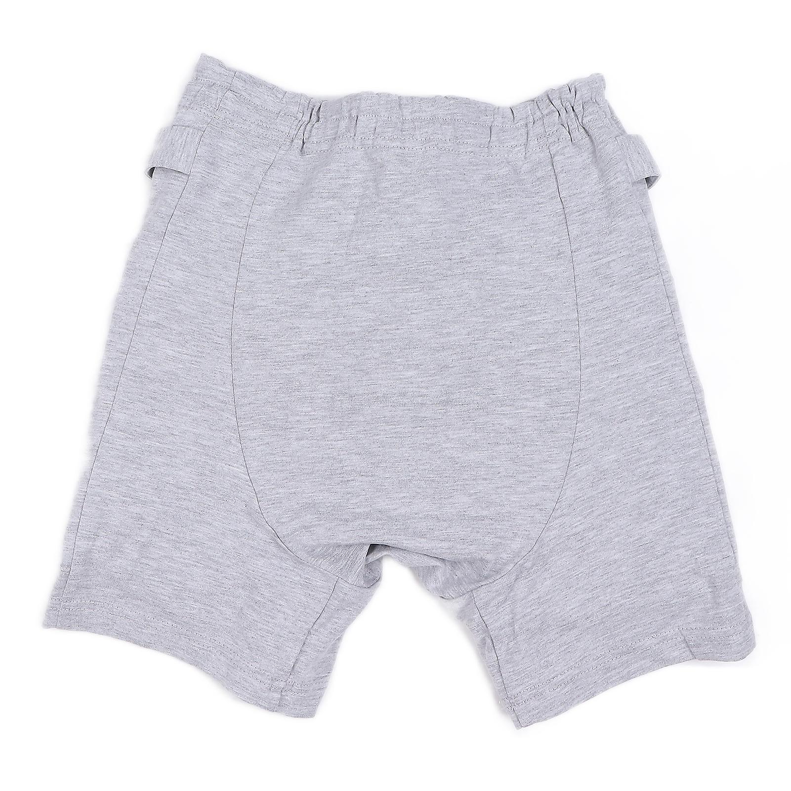 Elderly Hip Protection Shorts Breathable Sweat Absorbing Safety Hip Protector Pants GreyL