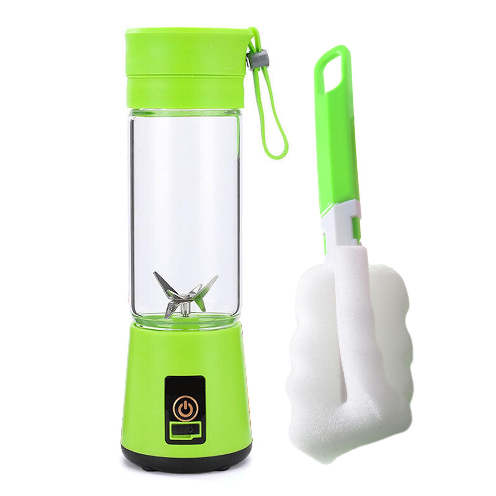 Wireless Juices Making Cup with Sponge Brush Large Capacity Juices Cup for Home Travel Outdoor Indoor