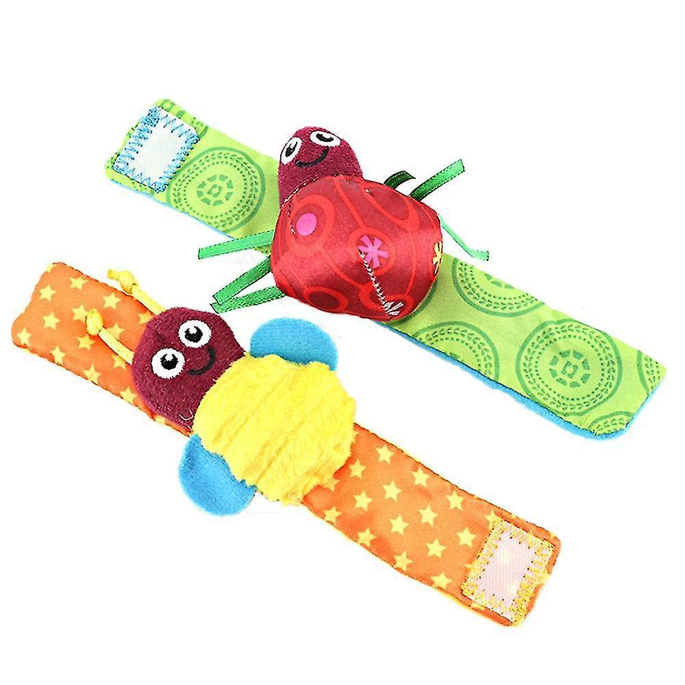 As pic 366 Baby Rattles Toy 0 12months Wrist Strap Rattles Animal Socks Toy New