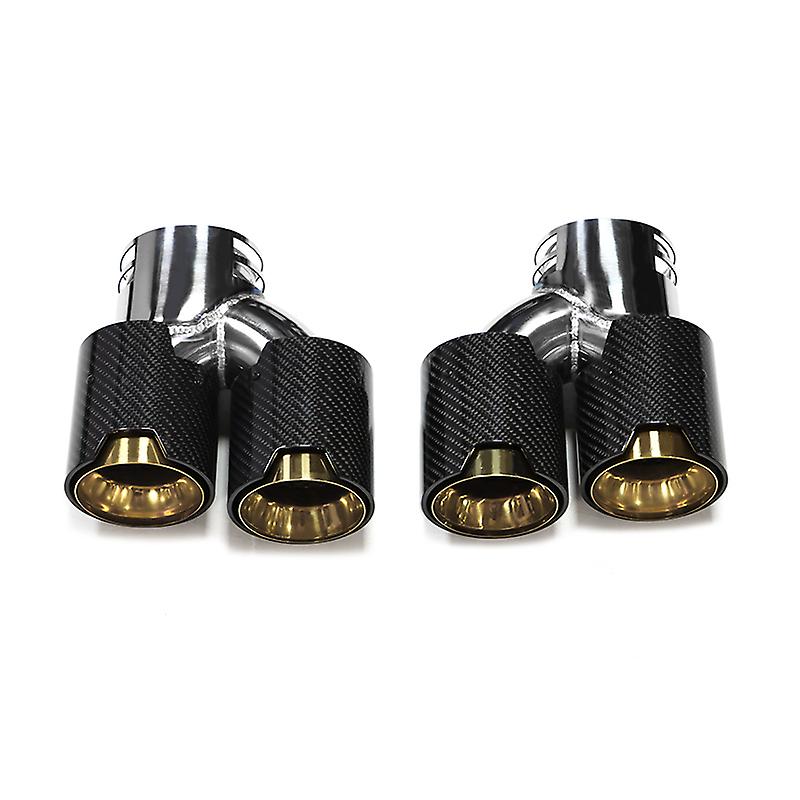 Quad Car Exhaust Tip For BMW G42 M240i 2021 2022 2023 Dual M Performance Exhaust Pipe Muffler Tip Exhaust System Nozzle Tailpipe