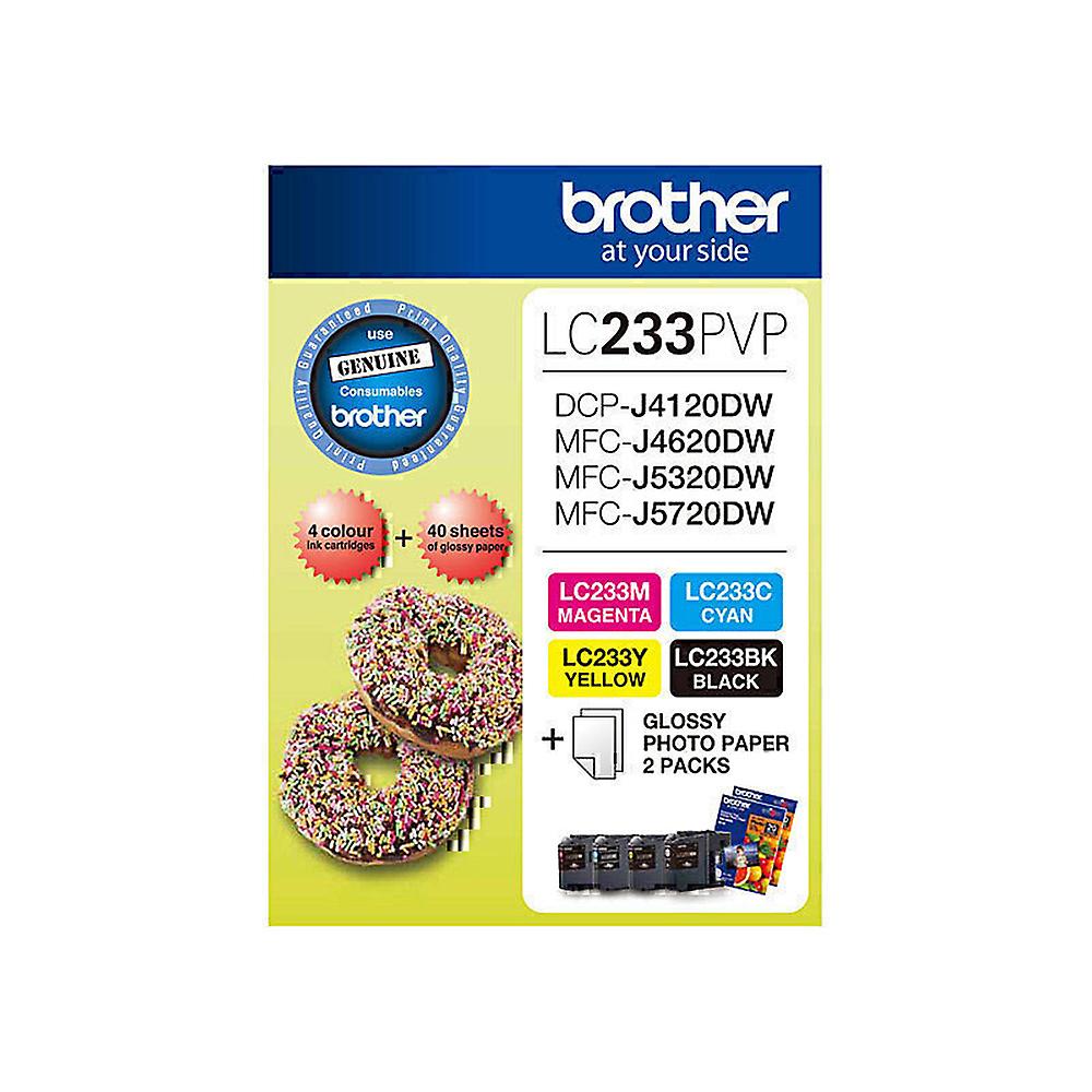 Brother Excellent Quality Durable Versatile Compact LC233 Photo Value Pack