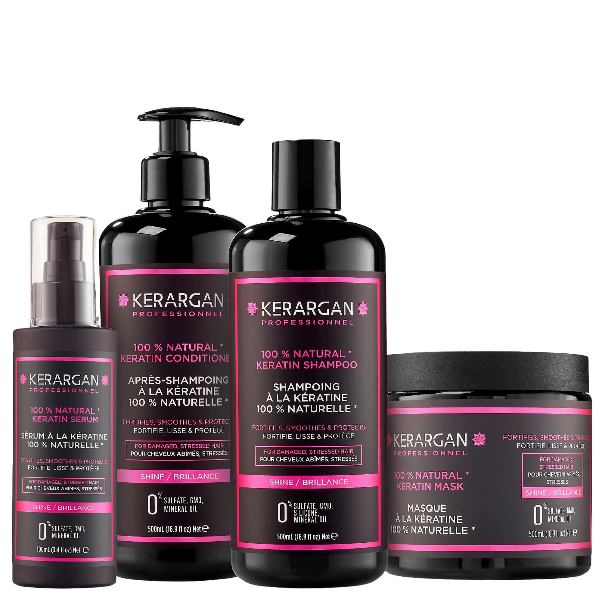Kerargan - Ultra Repair Keratine Shampoo, Conditioner, Masker & Serum Set - 3x500ml +100ml