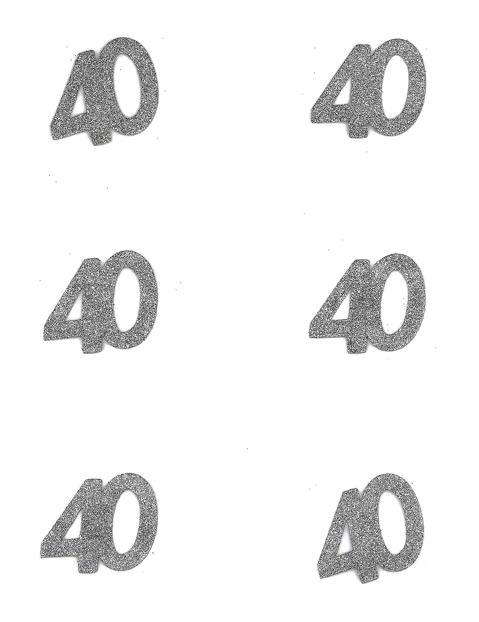 6 40 岁生日五彩纸屑 6 x 5 厘米