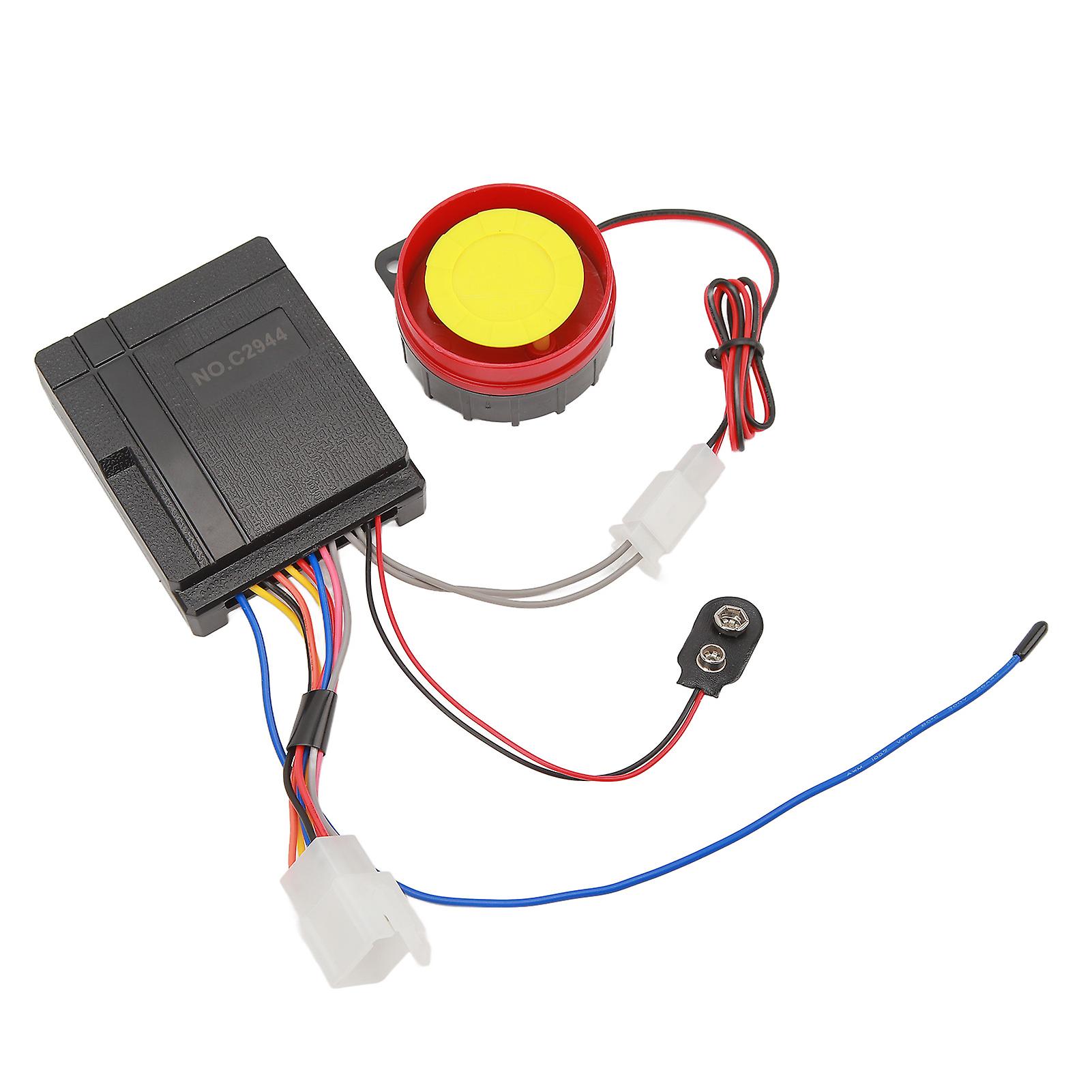 Motorcycle Security Alarm Loud High Sensitivity Remote Control Security Alarm System for Scooter Motorbike 