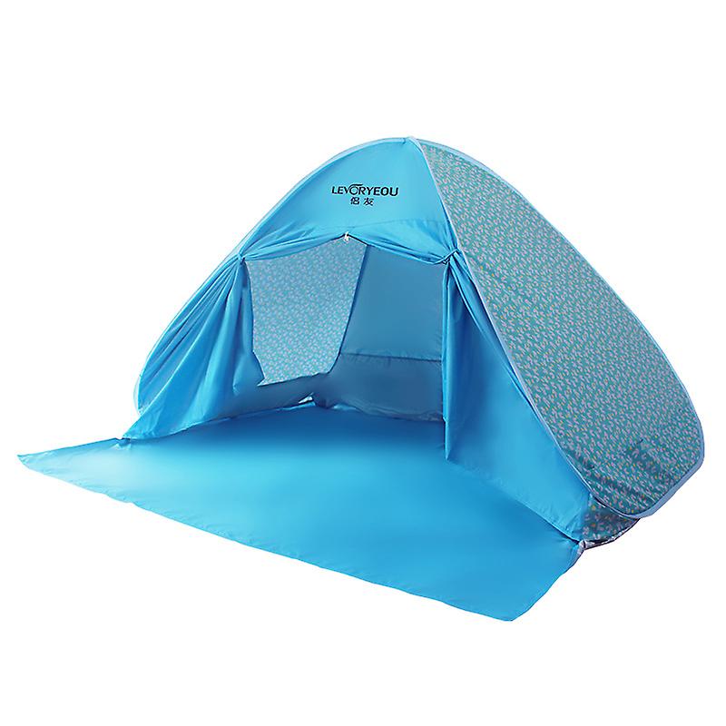 Levoryeou Beach Tent Outdoor Seaside Sunscreen And Rain-proof Automatic Quickly Open 3-4 People Portable Fishing Camping Picnic