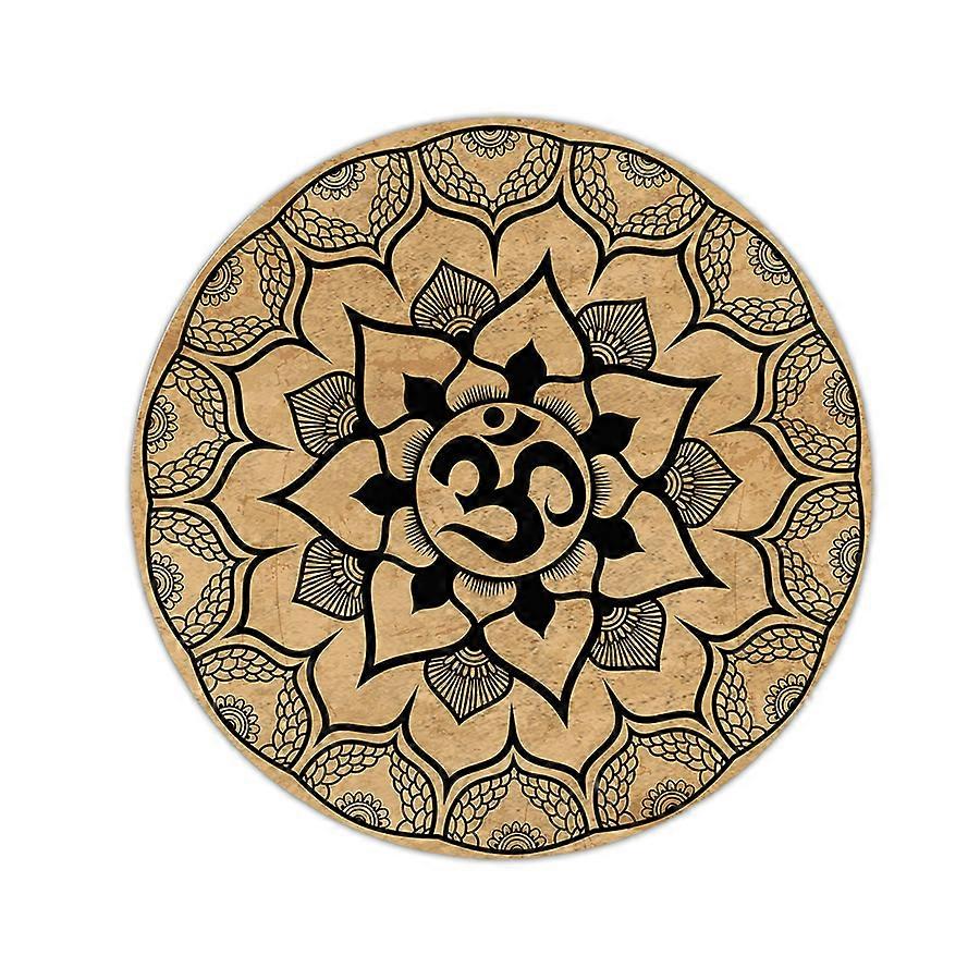 Decorative Om Circle Floor Rug
