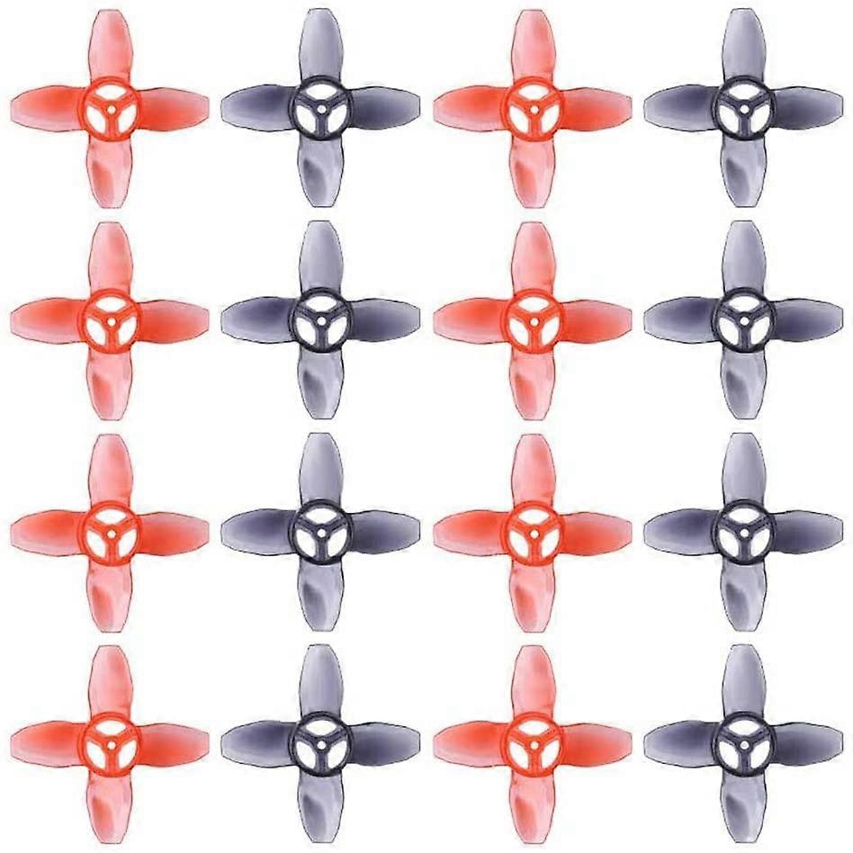 16Pcs for Avan Tinyhawk TH Turtlemode Propeller 40mm 4-Blade 1.5mm Hole,for 0802 Motor Indoor FPV R
