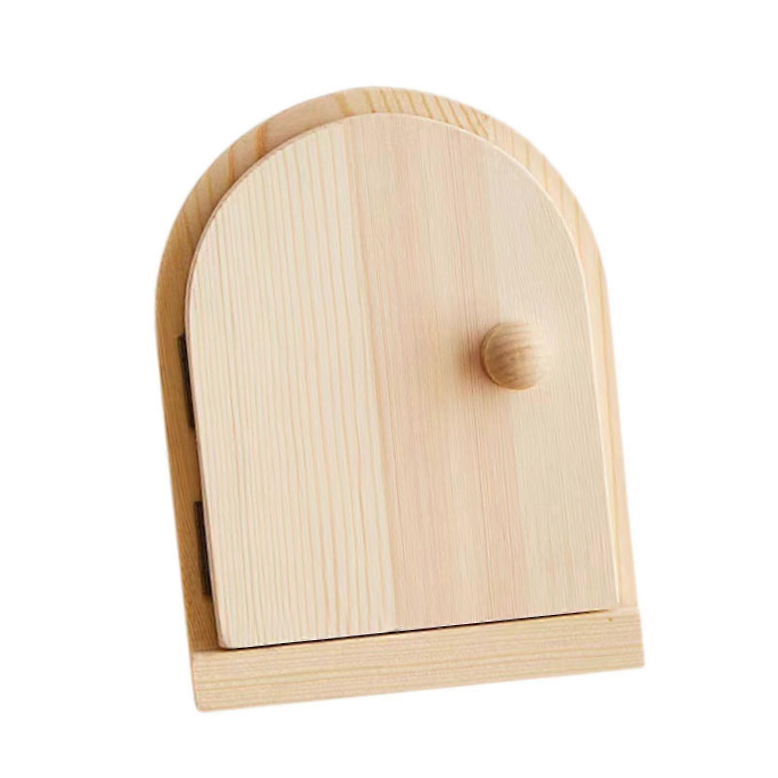 Wood Switch Protective Cover Easy Installation Socket Panel Decorative Frame Brown